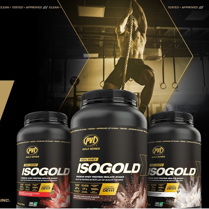 PVL ISO GOLD ISOLATE WHEY - SỮA WHEY PROTEIN TINH KHIẾT KẾT HỢP LỢI KHUẨN HỖ TRỢ HỆ TIÊU HÓA (5 LBS)