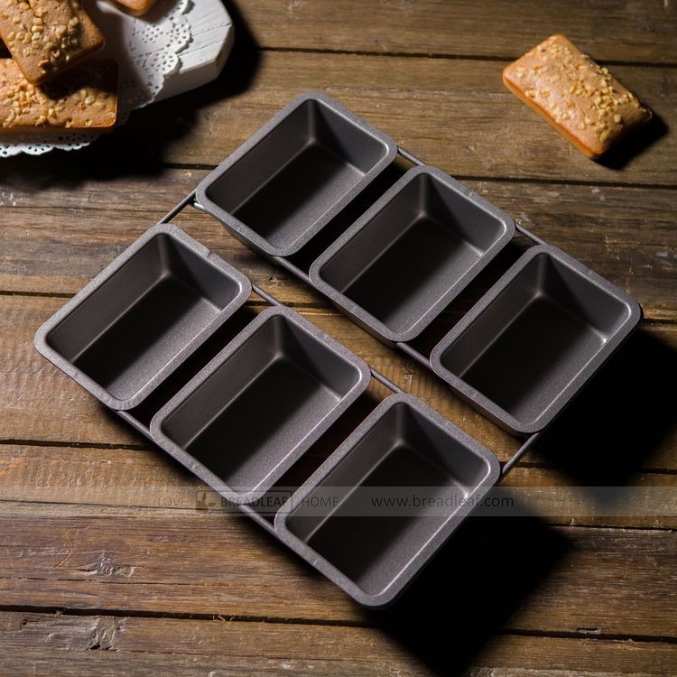 Khuôn Chữ Nhật 6 Bánh Breadleaf