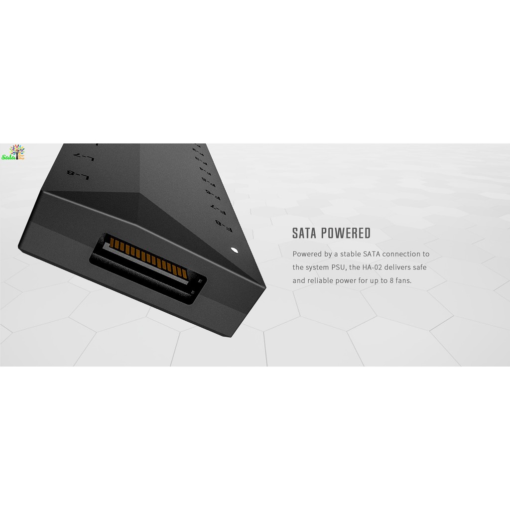 Hub ID-Cooling HA-02, 8 Cổng Fan , 8 Cổng Led 5V 3Pin