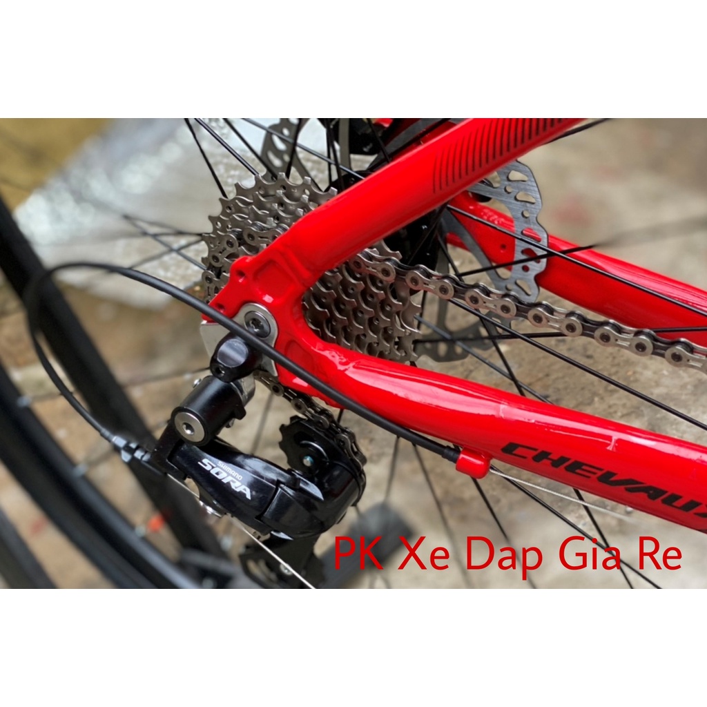 Xe đạp Chevaux MK PRO hàng xuất nhật, Xe Touring Chevaux MK pro có thụt nhún, Khung nhôm 6061, Group Shimano SORA,