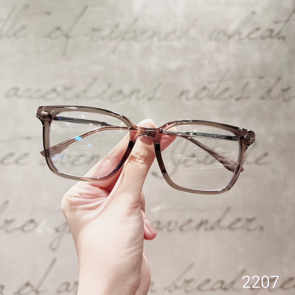Kính gọng vuông nam nữ LILYEYEWEAR mắt to bảo vệ mắt đi đường chống bụi kiểu dáng thời trang 2207