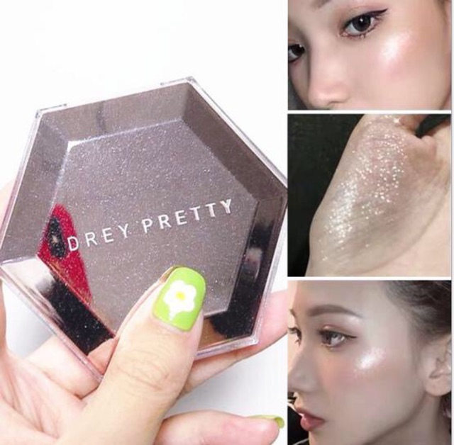 Phấn bắt sáng highlight  Drey pretty tạo hiệu ứng da căng bóng mịn màng