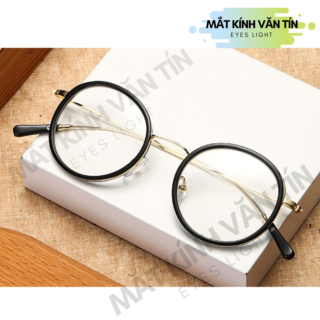 Gọng kính cận Eyes Light T557 mắt kính nữ tròn càng kim loại cao cấp không gỉ | BigBuy360 - bigbuy360.vn