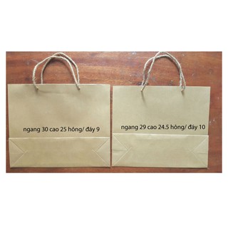 50 Túi giấy kraft size XL