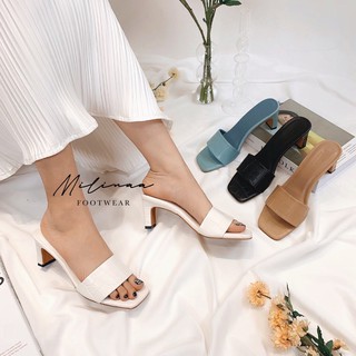 [Mã WASKT304 giảm 15% tối đa 30K đơn 99K] DÉP GÓT NỮ NĂM PHÂN BẢN NGANG SẦN