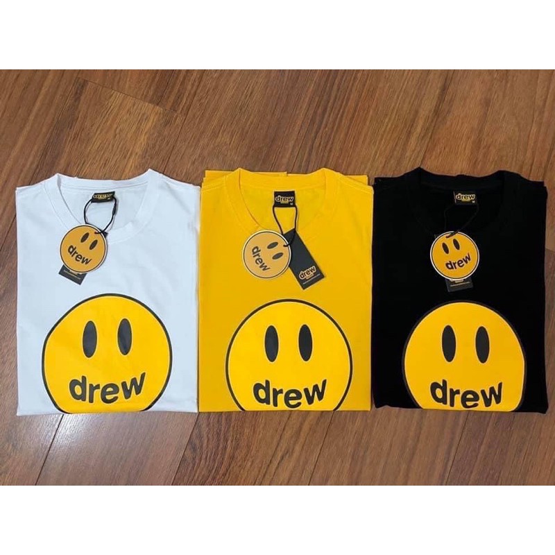 Áo Thun Drew mặt cười - áo thun cao cấp có tem tag đầy đủ