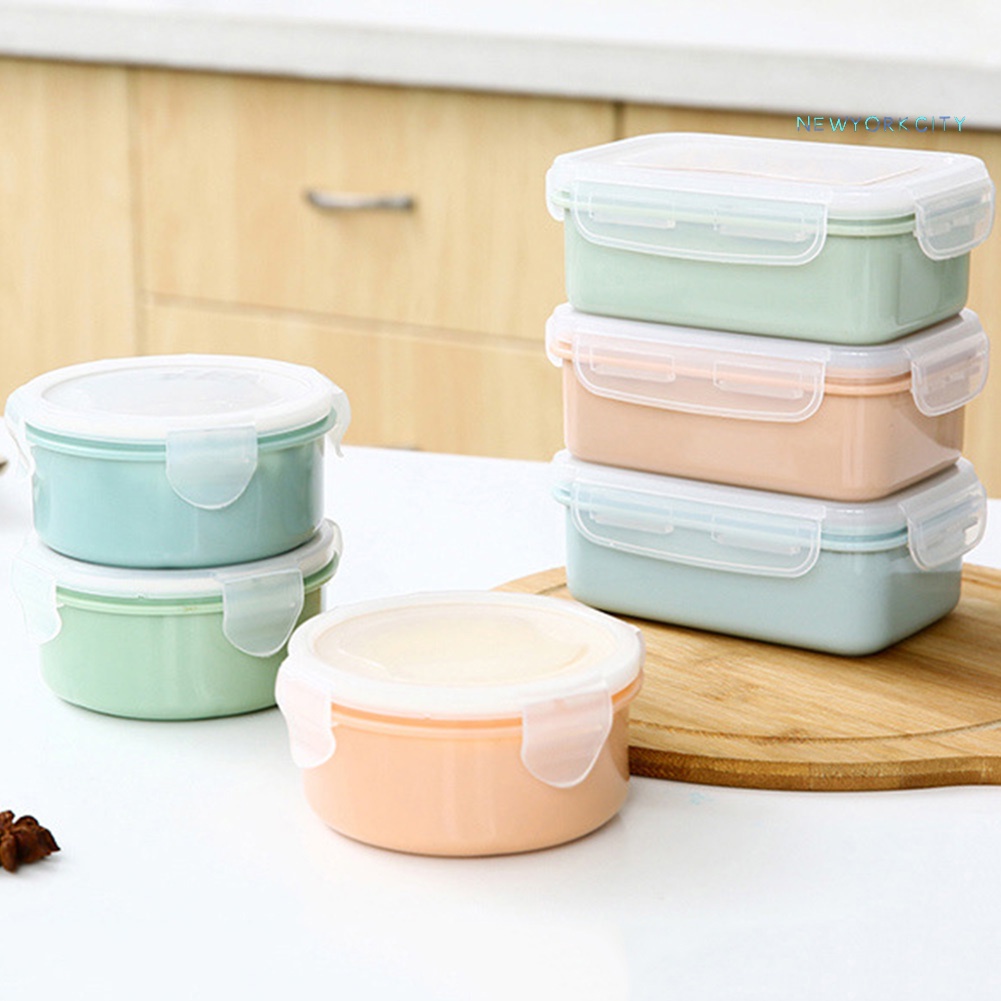 Hộp Đựng Thức Ăn Trưa Trong Suốt Có Nắp Đậy Dung Tích 280/380ml