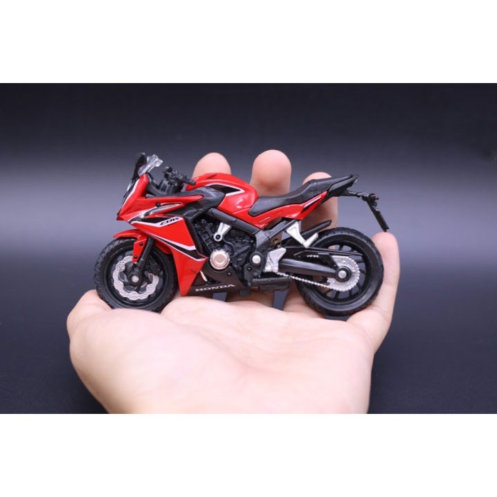 XE MÔ HÌNH - MOTO Siêu xe HONDA CBR 650F 2018 - WELLY tỷ lệ 1:18