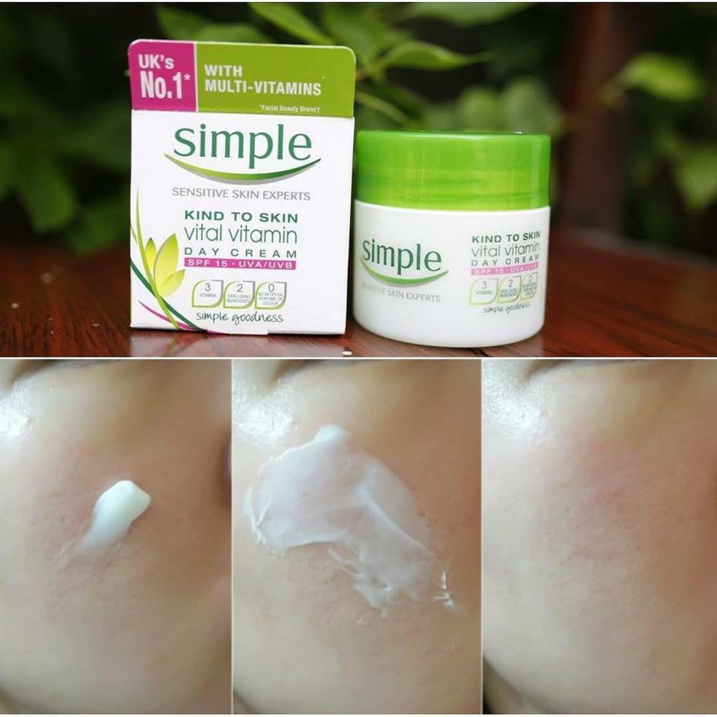 Kem dưỡng Simple Kind To Skin Vital Vitamin Day Cream 50ml - MoCi Cosmestics - MoCi Cosmestics