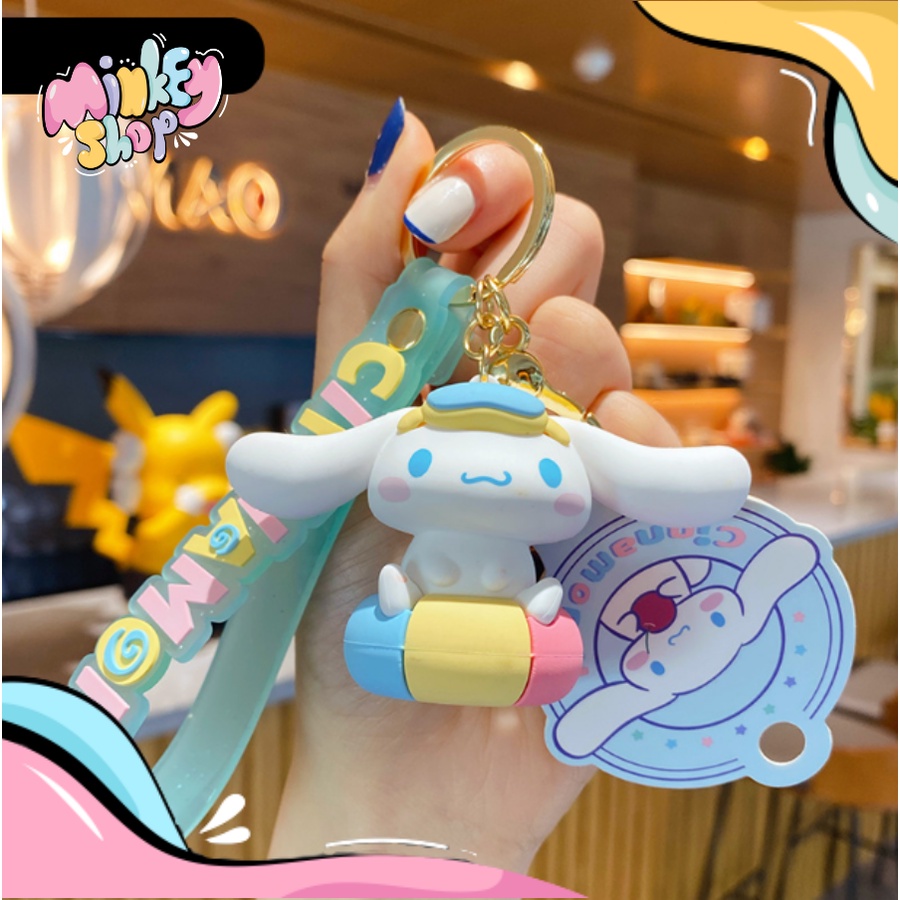 Móc Khóa Đẹp Hình Thỏ CIN Tai To Dễ Thương phụ kiện Túi Xách -Minkey