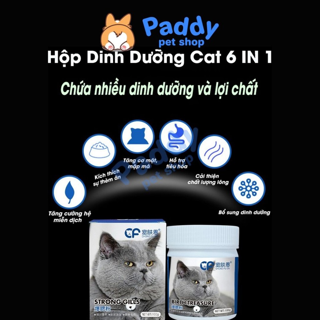 Bột Tăng Nọng Bánh Bao Dễ Thương Cho Mèo (200g)