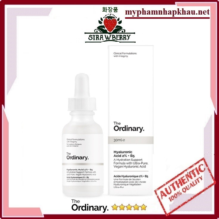[Mã COS1904 giảm 8% đơn 300K] [The Oridnary] Cấp Nước Dưỡng Ẩm, Phục hồi da Hyaluronic Acid 2% + B5