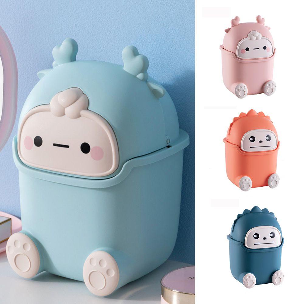 Thùng Rác Mini Đa Năng Họa Tiết Hoạt Hình Dễ Thương Tiện Dụng Cho Gia Đình/ Văn Phòng