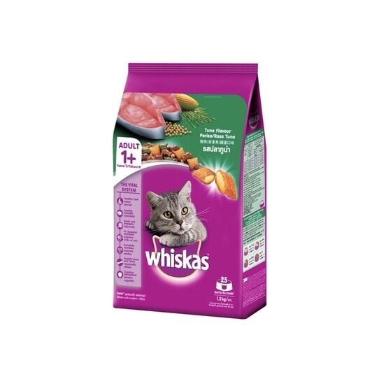 WHISKAS HẠT CHO MÈO TRƯỞNG THÀNH VÀ MÈO CON TÚI 1,2KG