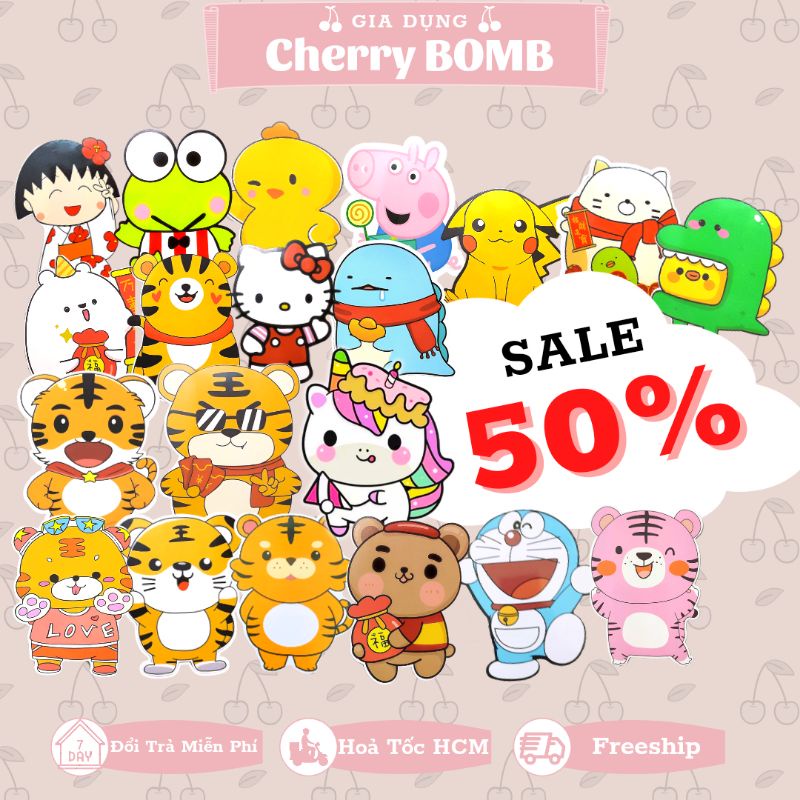 (Chọn Mẫu) Combo 50 bao LÌ XÌ TẾT 2022 Hoạt Hình Chibi Đáng Yêu - Bao Lì Xì Chất Lượng Cao Nhiều Mẫu Mã