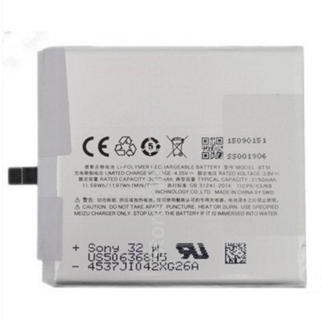 Pin Meizu Mx5 pro, pro 5 BT56 dung lượng cao 3050 mah zin chính hãng