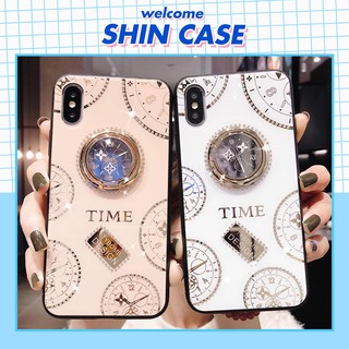 Ốp lưng iphone TIME đính đá kèm Ring 6/6plus/6s/6splus/7/7plus/8/8plus/x/xs/11/12/13/14/pro/max/promax/plus/shin/case