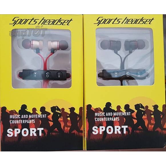 Tai nghe nam châm bluetooth Sports Headset kiểu dáng thể thao gọn nhẹ