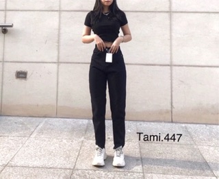 Quần Baggy JEANS ĐEN TRƠN