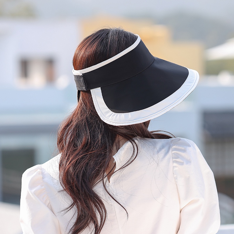 Nón Vành Che Nắng Bằng Vinyl Chống Tia Uv Có Thể Gấp Gọn Thoáng Khí Màu Sắc Thời Trang Dành Cho Nữ