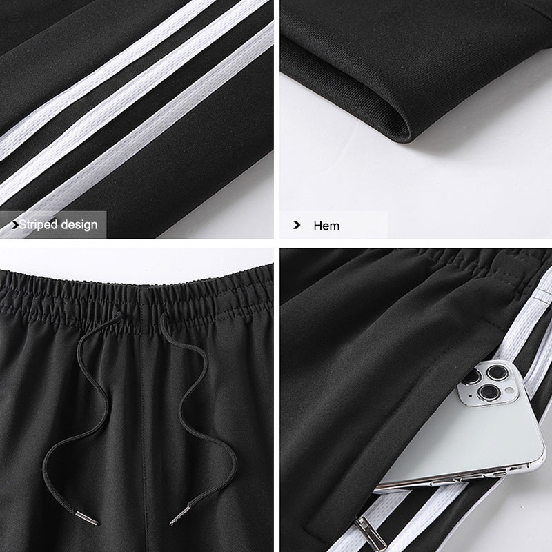 Bộ Đồ Thể Thao Bằng cotton Thoáng Khí Thấm Hút Mồ Hôi Giản Dị Hàng Mới Dành Cho Bạn Nam Nữ Chạy Bộ Ngoài Trời