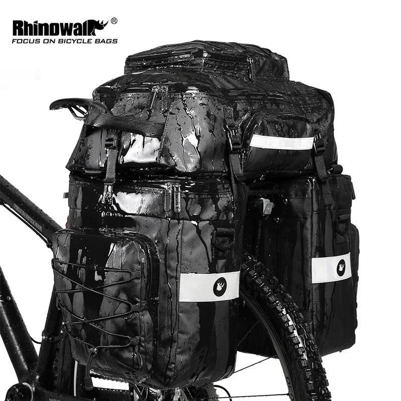 Túi đựng đồ Rhinowalk treo yên sau xe đạp 65L 3 trong 1 tiện lợi đa dụng