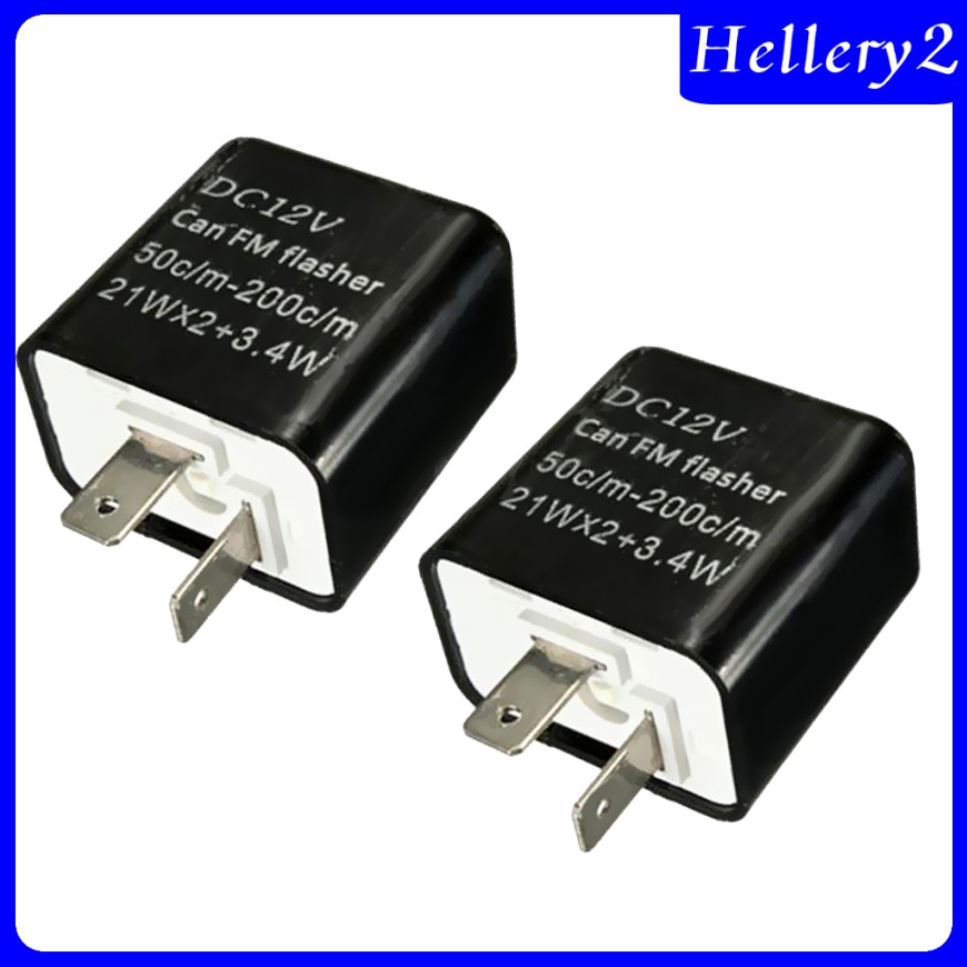 Set 2 Rơ Le Nhấp Nháy Đèn Led 12v 2-pin Cho Xe Mô Tô