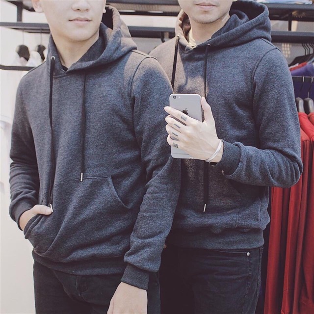 <FREE SHIP> ÁO HOODIE NAM NỮ TRƠN VẢI NỈ NHẠP KHÔNG XÙ LÔNG | BigBuy360 - bigbuy360.vn