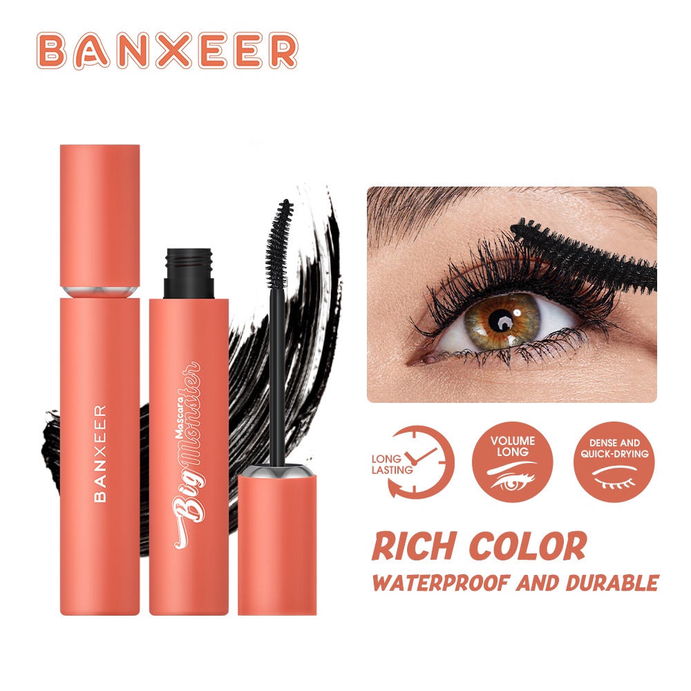 Mascara BANXEER dày và tự nhiên kéo dài lông mi chống vón cục lâu trôi 21g