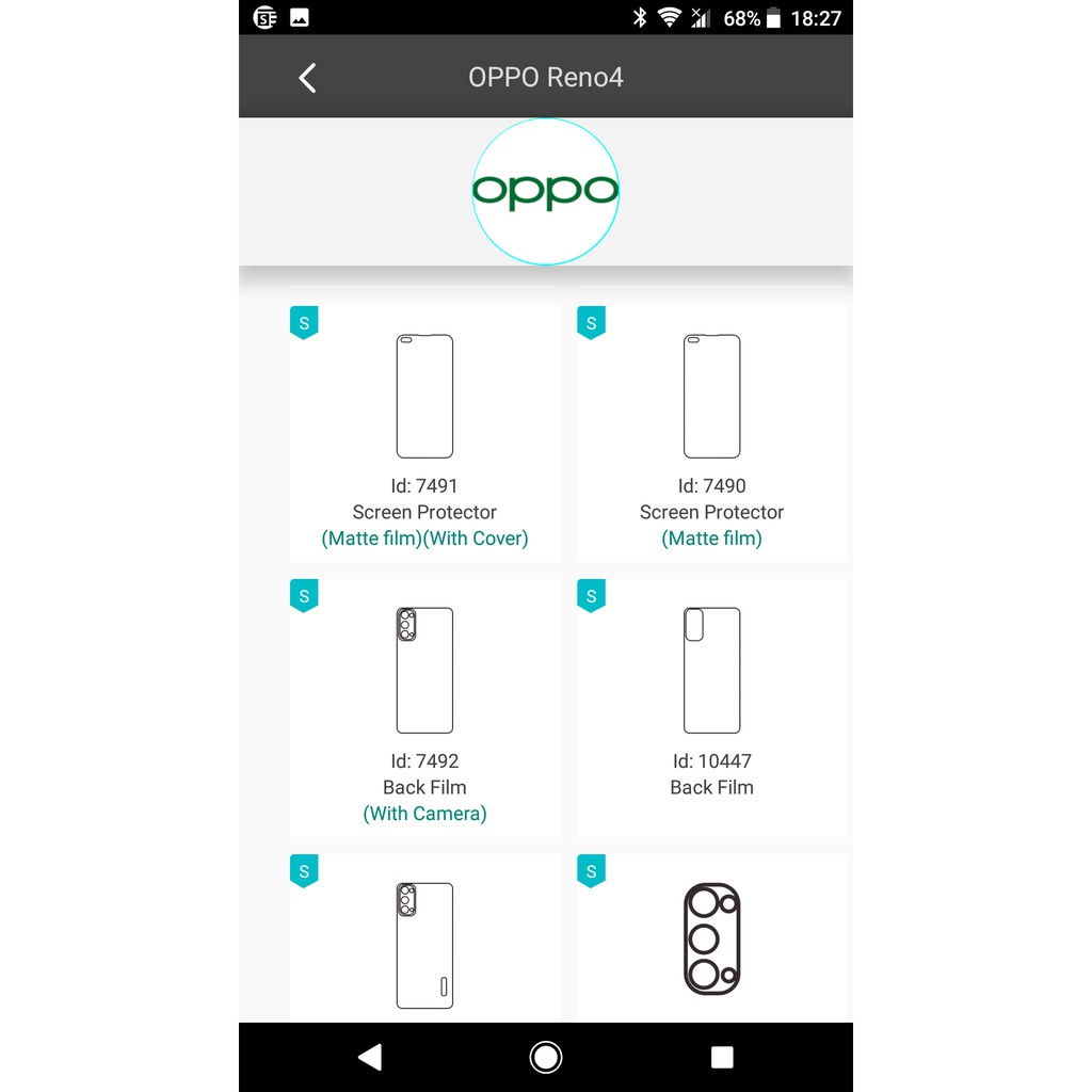 Miếng dán PPF cao cấp Oppo Reno4 / Reno4 Pro  màn hình, mặt lưng