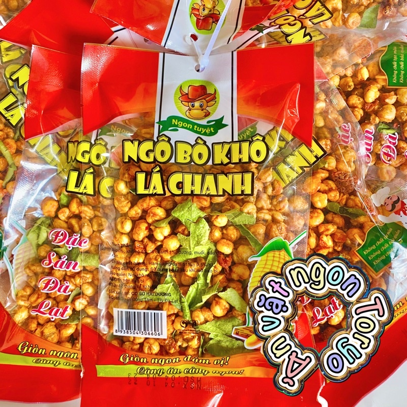 Ngô bò khô lá chanh (gói 100g)