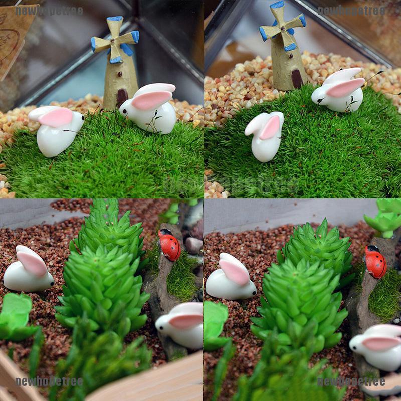 Thỏ nhựa trang trí vườn, cây cảnh