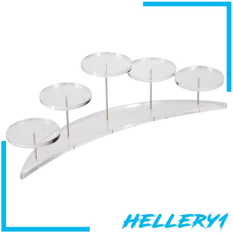 [Hellery1] Giá Đỡ Acrylic Trong Suốt 5 Tầng Trưng Bày Bánh Cupcake / Món Tráng Miệng Hoặc Bộ Sưu Tập