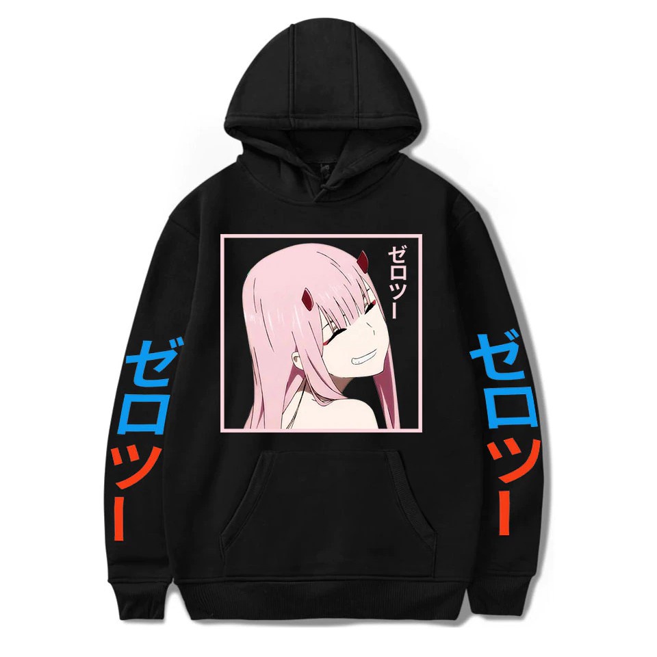 Áo hoodie in hình nhân vật anime Darling In The Franxx Zero Two độc đẹp cực chât