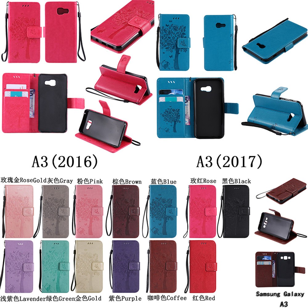 Bao da thời trang cao cấp cho điện thoại Samsung A3 / A3 2016