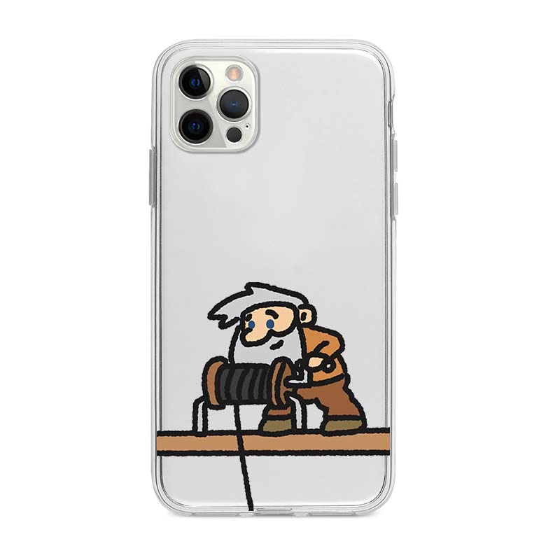Ốp lưng iphone cạnh vuông cho cặp đôi Wrightcase thợ đào vàng 6plus/7/8/8plus/x/xs/11/12/pro/max/plus/promax