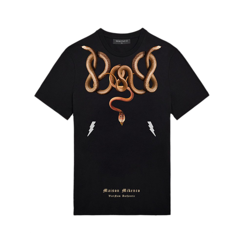 Áo thun nam ngắn tay MIKENCO Cobra họa tiết rắn hổ mang