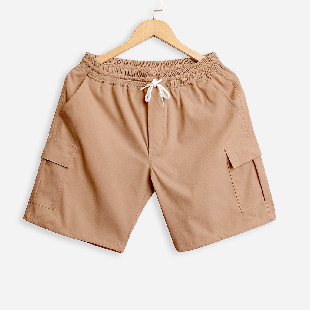 Quần Short Kaki Túi Hộp Unisex ROUGH Phong Cách Ulzzang Hàn Quốc