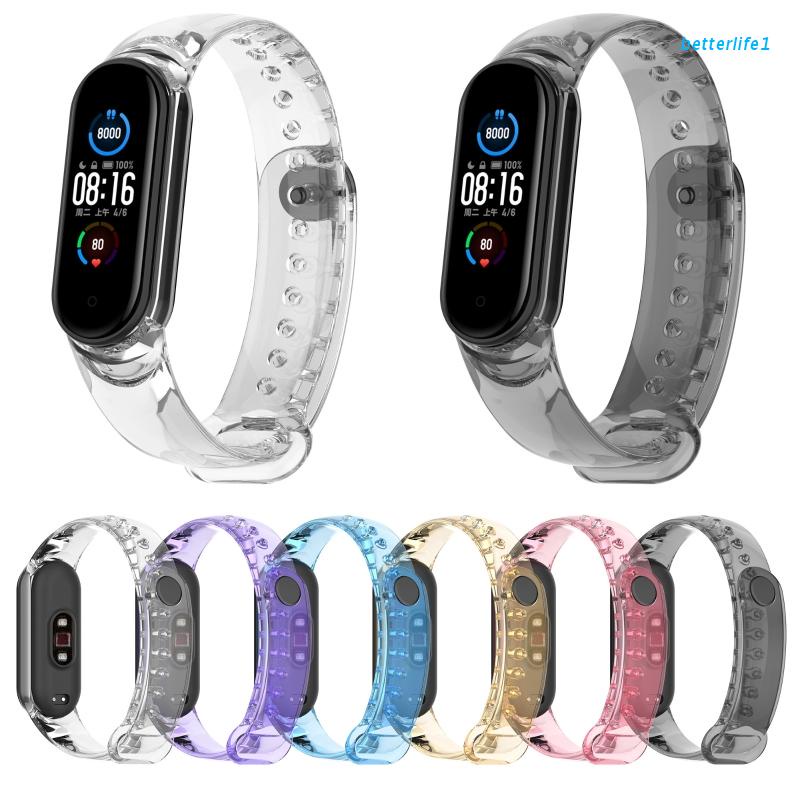 Dây Đeo Trong Suốt Chống Nước Chống Mồ Hôi Có Thể Điều Chỉnh Cho Đồng Hồ Thông Minh Xiaomi-Mi Band 5 / 6