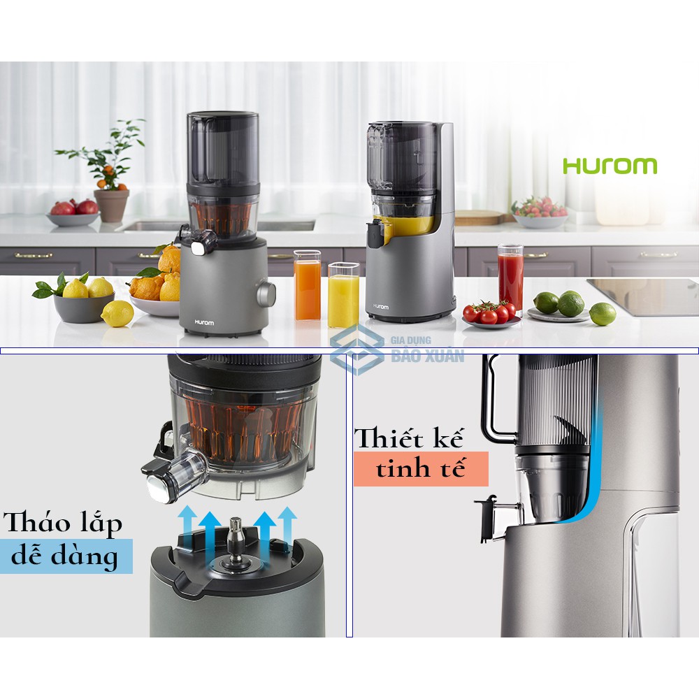 Máy ép chậm trái cây HUROM EASY H200 máy ép hoa quả tiện lợi cho gia đình