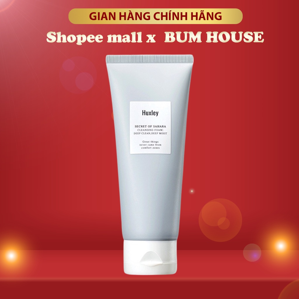 Sữa Rửa Mặt Làm Sạch Sâu Chiết Xuất Xương Rồng Huxley CleansingFoam Deep Clean,Deep Moist 100g