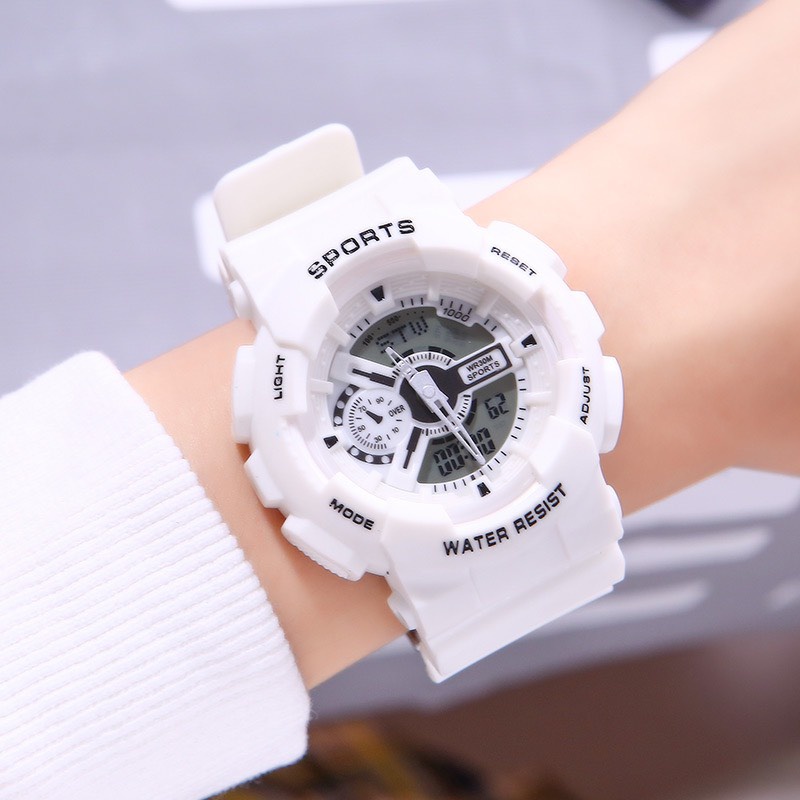 Đồng hồ thể thao nam nữ kim và điện tử Sport watch dây cao su | BigBuy360 - bigbuy360.vn