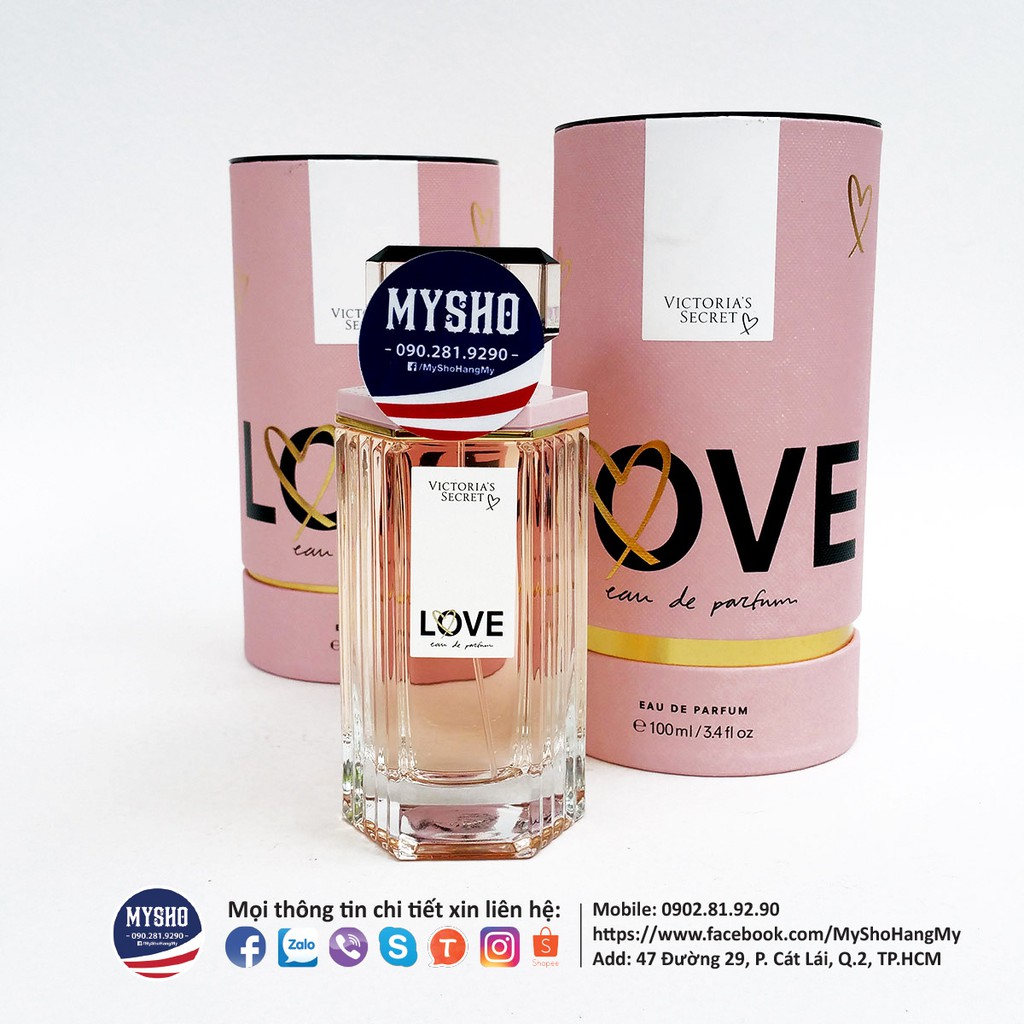 [100ml - Hàng Bill Mỹ] Nước hoa chính hãng từ Love Eau De Perfume Victoria's Secret USA