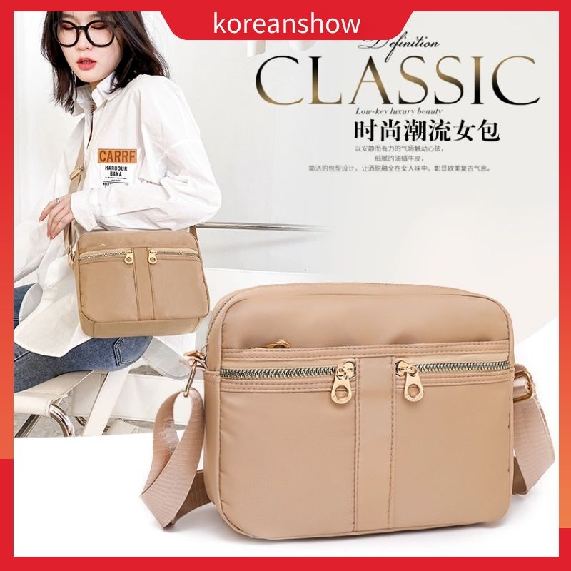 Túi Xách Nữ Đẹp Túi Đeo Chéo Màu Đen Nhiều Ngăn Thời Trang Hàn Quốc Cho Nữ-71