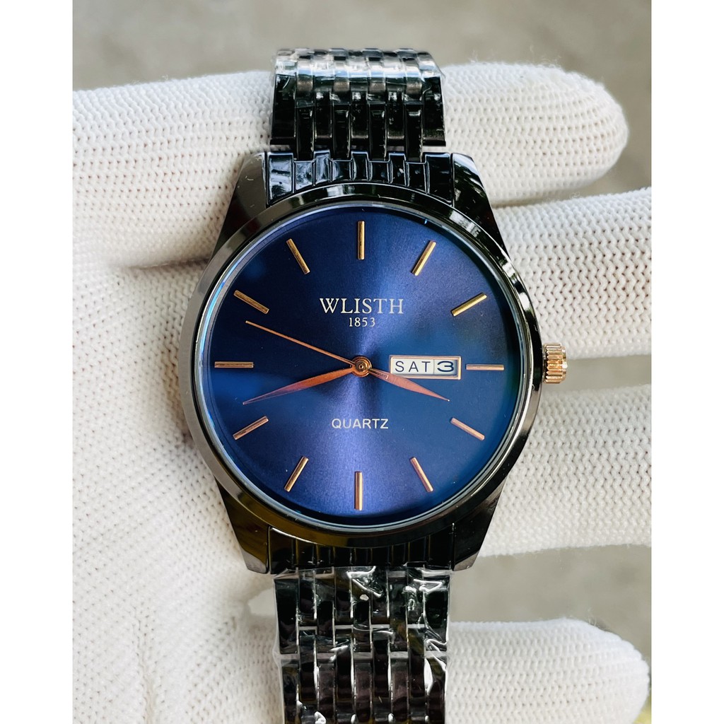 Đồng hồ nam cao cấp dây thép hiệu Wlisth chính hãng (tặng kèm hộp , pin dự phòng và phụ kiện thâu dây) | BigBuy360 - bigbuy360.vn