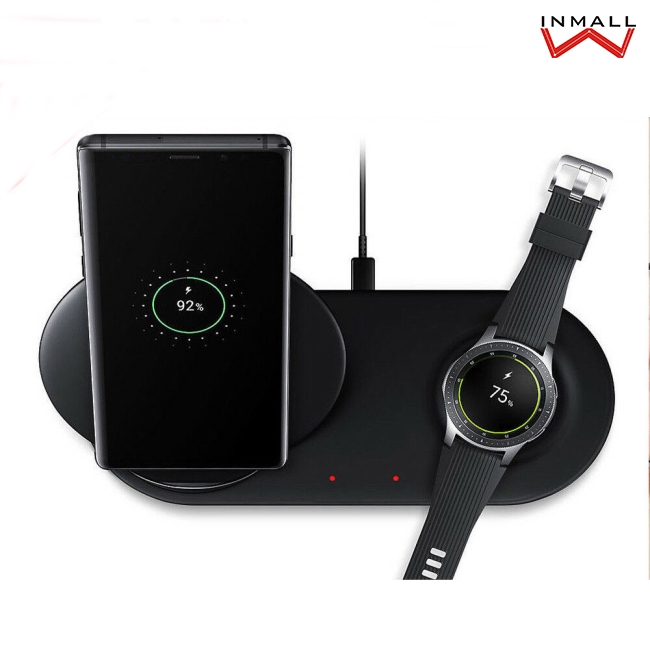 AD【Ready stock】Đế sạc không dây đa chức năng Samsung Galaxy S9 S8 Gear S3 Watch tiện dụng kèm cáp USB