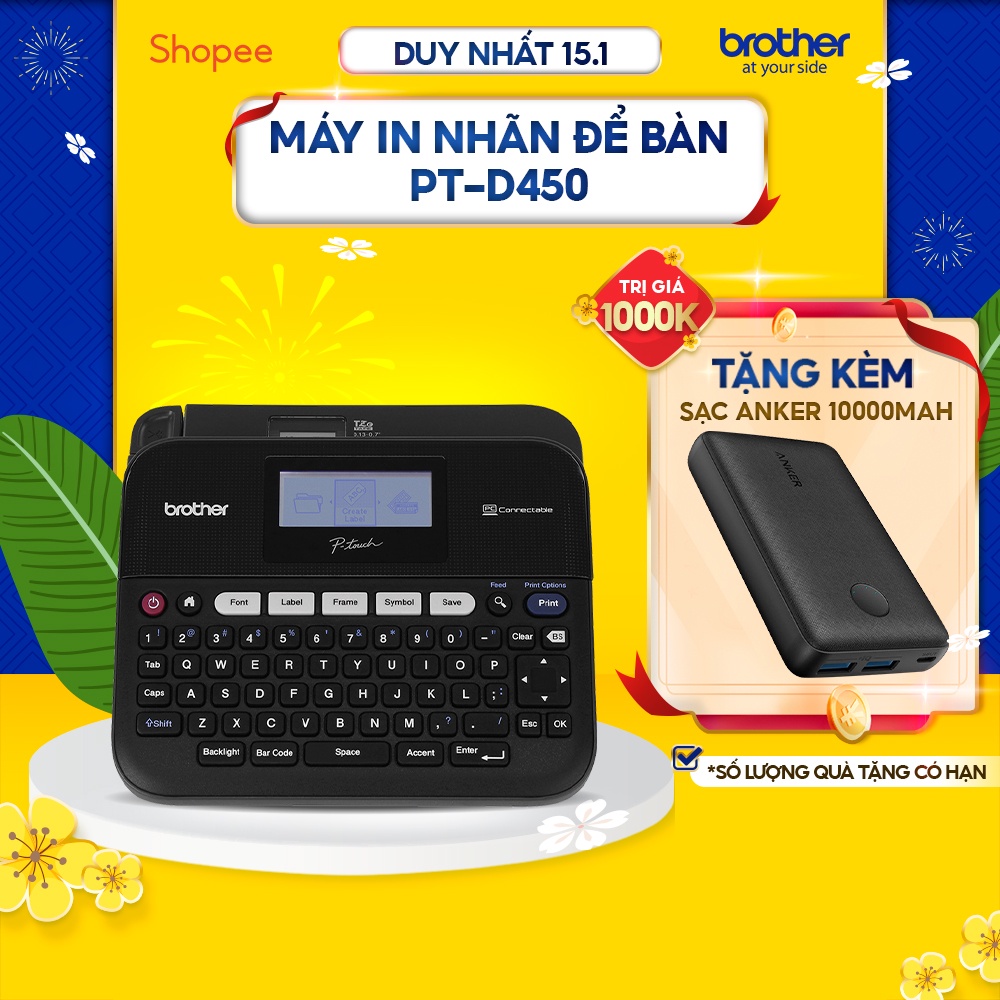 Máy in nhãn để bàn Brother PT-D450