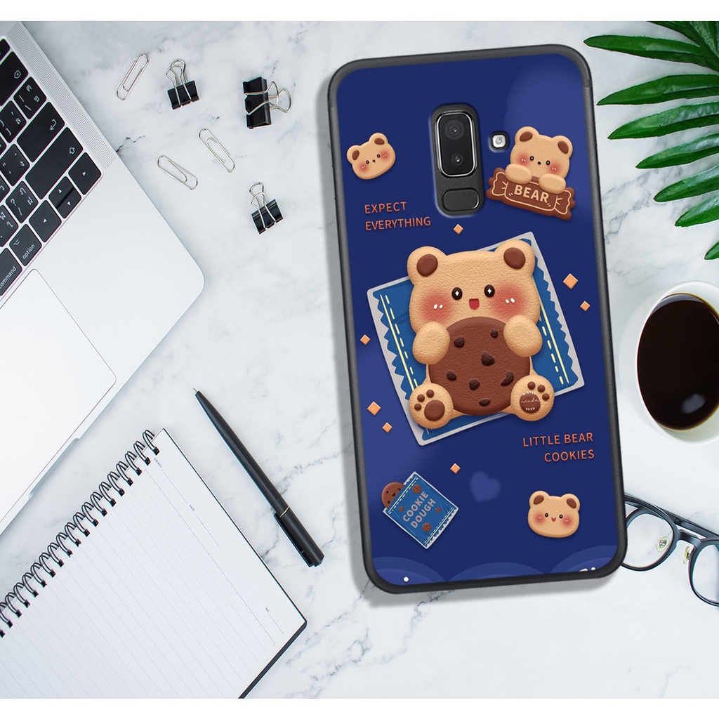 ỐP LƯNG SAMSUNG A6 PLUS - A8 PLUS - J6 PLUS - J8, IN HÌNH GẤU NÂU CHOCOLATE ĐÁNG YÊU.