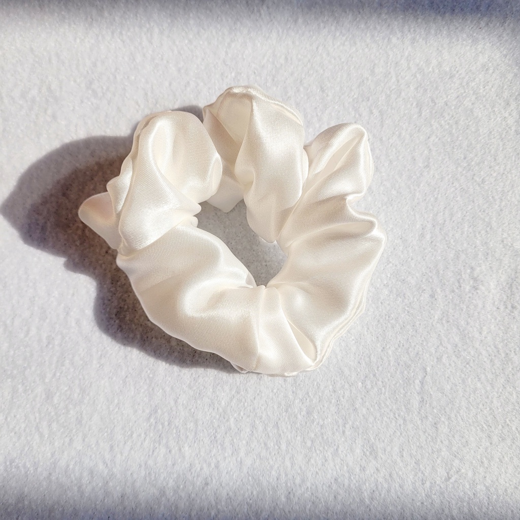 Scrunchies dây buộc tóc vải lụa satin, dây cột tóc thời trang cho nữ - Meiisan