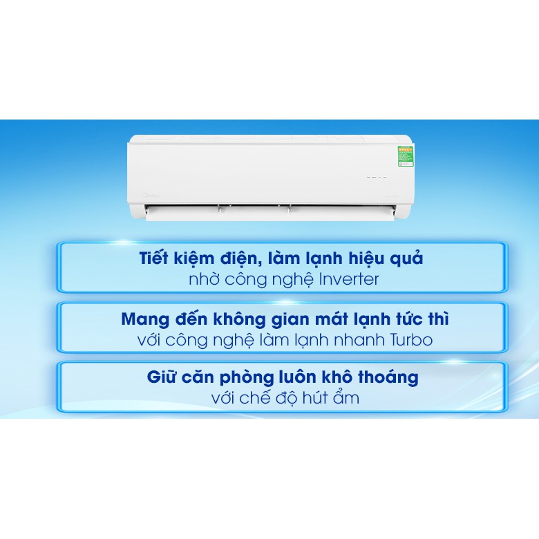 Máy lạnh Midea Inverter 2 HP MSAFA-18CRDN8 (Miễn phí giao tại HCM-ngoài tỉnh liên hệ shop)